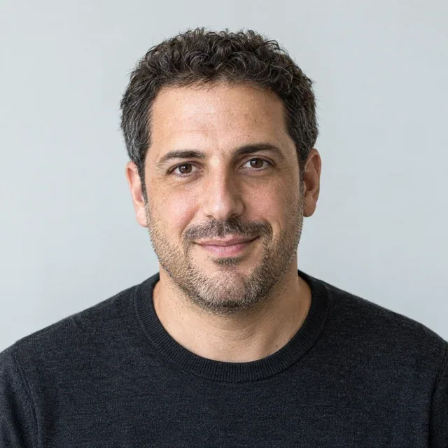 AI-generated portrait of fictional persona Eyal Cohen, Strategy Director