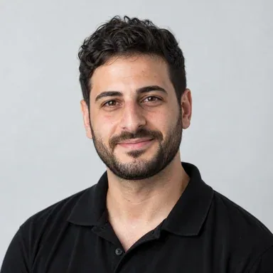 AI-generated portrait of fictional persona Itay Mizrahi, Paid Search Specialist
