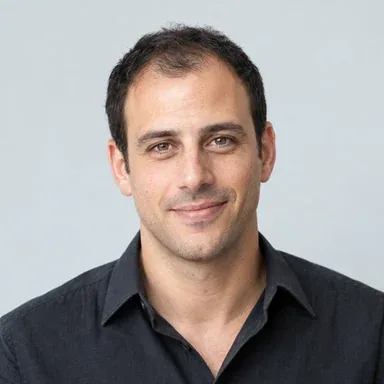 AI-generated portrait of fictional persona Omer Levin, Local Search Specialist