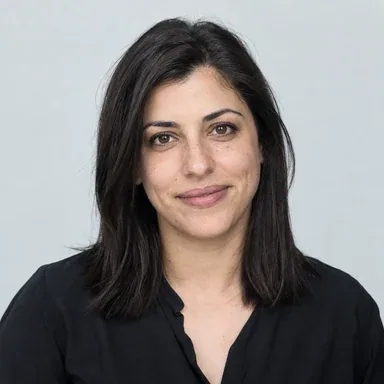 AI-generated portrait of fictional persona Dana Shalev, Client Strategist